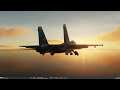 DCS: World Su33 Evening Carrier Landing and Skyjump wild takeoff
