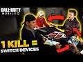 Every Kill We SWITCH Devices!! | Call of Duty Mobile CHALLENGE w/ Godzly & Matt & JoJo