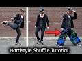 Hardstyle Shuffle Tutorial / Shuffle Dance Tutorial Part 3: Running Man into T-Step + Spins