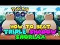 How to beat TRIPLE SHADOW SNORLAX Team Go rocket Grunt in Pokemon Go