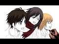 How To Draw Eren, Mikasa, Armin | Step By Step | Attack on Titan