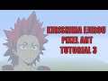 Minecraft Kirishima Ejirou / Red Riot Pixel Art Tutorial Part 3 (My Hero Academia)