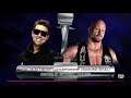 WWE 2K16 Stone Cold Steve Austin VS The Miz 1 VS 1 Steel Cage Match WWE Smoking Skull Title