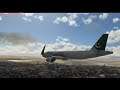 Belly Crash Landing at Kuwait Airport - PIA A320