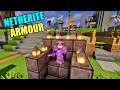 BUILDING FULL NETHERITE ARMOUR IN MINECRAFT | AARVARD AGAIN
