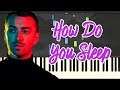 How Do You Sleep - Sam Smith (Piano Tutorial Synthesia)