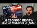 LG 27GN950 Review - The Best 4k Gaming Monitor of 2020? 144Hz 1ms IPS LG UltraGear Display Showcase