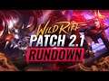 NEW CHANGES: PATCH 2.1 RUNDOWN - Wild Rift (LoL Mobile)