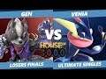Smash Ultimate Tournament - Venia (Greninja) Vs. Gen (Wolf) SSBU Xeno 192 Losers Finals