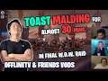 Toast Malding for Almost 30 MINS l Funny Moments and All the Bosses of the FINAL OTV WOW RAID