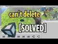 When you can't delete or select an object in Unity, do this.