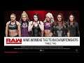 WWE 2K19 Ronda,Natalya VS Nikki,Alexa,Nia,Tamina 6-Diva Tag Tables Elm. Match WWE Women's Tag Titles