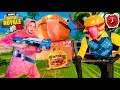 FORTNITE 24 Hour Durr Burger BOX FORT Challenge Vs Zombies (Nerf Battle)
