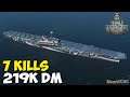 World of WarShips | Hakuryū | 7 KILLS | 219K Damage - Replay Gameplay 4K 60 fps