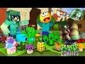 Monster School: PLANTS VS ZOMBIES CHALLENGE - Minecraft Animation
