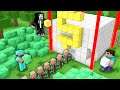 NOOB vs PRO vs HACKER BUILD A BANK in MINECRAFT SECURE SAFEST