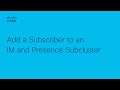 Presence - Add a Subscriber Node to a Subcluster