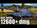 12600+ dmg НЕ НАГИБ Объект 268 🌟 World of Tanks Рыбацкая бухта бой пт 10