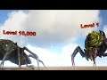 Spider (lvl 10000) VS Broodmother (lvl 1) || ARK: Survival Evolved || Cantex