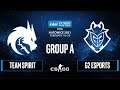 CS:GO - G2 Esports vs. Team Spirit [Mirage] Map 2 - IEM Katowice 2021 - Group A