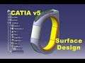 How to create a Fire extinguisher handle using CATIA v5 Generative Surface design