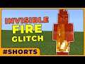 Invisible Fire Bug In Minecraft Bedrock Edition 1.17.10 #Shorts