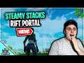 *NEW* "RIFT PORTAL AT STEAMY STACKS"STEALTHY STRONGHOLD! (Nightmare and Typhoon) IN FORTNITE