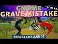 *NEW SECRET* GRAVE MISTAKE Hidden Gnome Challenge in Fortnite! 😢 (Pay Respects Gnome Challenge)