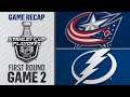 NHL PS4. 2020 STANLEY CUP PLAYOFFS FIRST ROUND GAME 2 EAST: BLUE JACKETS VS LIGHTNING. 08.13.2020 !