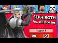 Sephiroth vs All Bosses In Super Smash Bros Ultimate + Final Boss