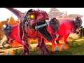 Um Bando de Alpha Giganotosaurus Nos Atacou e Roubamos Seus OVOS! (Super Mods) Ark PVP Dinossauros