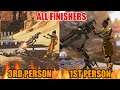 All Apex Legends Finishers in 1st Person & 3rd Person! Season 6!