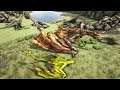 Ark survival Evolved Last Halloween event My army vs DodoRex & king ghidorah dragon 🐉