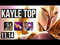 KAYLE vs CAMILLE (TOP) (DEFEAT) | 1300+ games, 1.0M mastery, 9/4/11 | EUW Master | v11.14