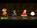 Mario Party 9 - Minigames - Tanooki Mario Vs Mr. Luigi Vs Peach Vs Boo