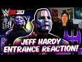WWE 2K20 JEFF HARDY FACE PAINT ENTRANCE REACTION! (FINALLY...)