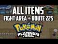 EVERY Item in Fight Area & Route 225 - Pokémon Platinum