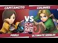 Flat Combats 3 Pools - Capitancito (Mii Gunner) Vs. Colinies (Young Link) SSBU Smash Ultimate
