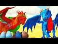 Invadimos o COVIL e Roubamos MUITOS Ovos dos Ninhos De Dragões & Wyverns! (Blue) Ark Dinossauros
