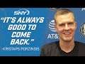 Kristaps Porzingis says its always good to come back and play in New York | New York Knicks | SNY