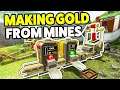 MAKING GOLD FROM AUTOMATED MINES! - Gmod DarkRP Life (Smelting Down TONS Of Gold Into BARS!)