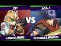 Smash Ultimate Tournament - ZD (Fox)  Vs. Joe-J (Ike) - S@X 301 SSBU Losers Semis