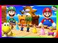Super Mario Party Minigames #240 Mario vs Koopa troopa vs Luigi vs Monty mole