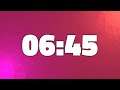 6 MINUTES AND 45 SECONDS TIMER COUNTDOWN [405 seconds - 6:45]