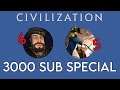 Civilization 5 & 6 Livestream | 3K subs meme game Special Event!