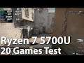 Gaming on AMD Ryzen 7 5700U in 20 Games (ZenBook 13 UM325 OLED 2021 Review Part 2)