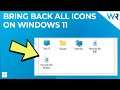 How to bring back the old Desktop icons on Windows 11