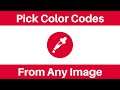 How To Pick Colors From An Image - How To Get HEX & RGB Color Codes From An Image