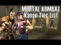 Mortal Kombat | Kanon Tier List