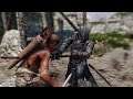 SkySA + Dynamic Animation Replacer / DAR | Modded Skyrim Gameplay |  Combat Test #1